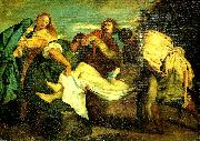 Eugene Delacroix, la mise au tombeau
